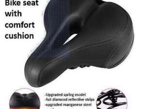 Bike seat with comfort cushion