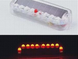 Electric Bicycle Tail Light with LED and solar panel to recharge